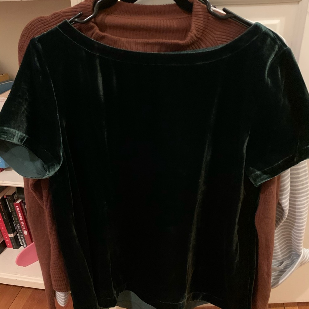 HOLIDAY Eileen Fisher Silk Velvet Blend Shirts (3)
